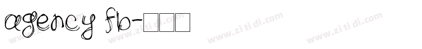 agency fb字体转换